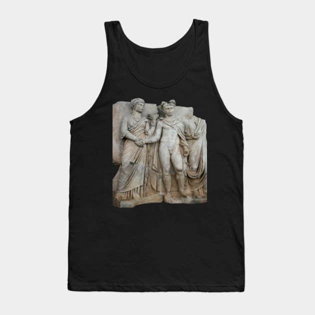 Klaudios and Agrippina Sebastion Relief Classical Art Cut Out Tank Top by taiche